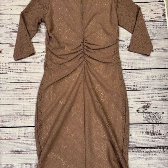 Reiss Zoe body con fitted ruched dress size 8 excellent condition - Picture 6 of 7